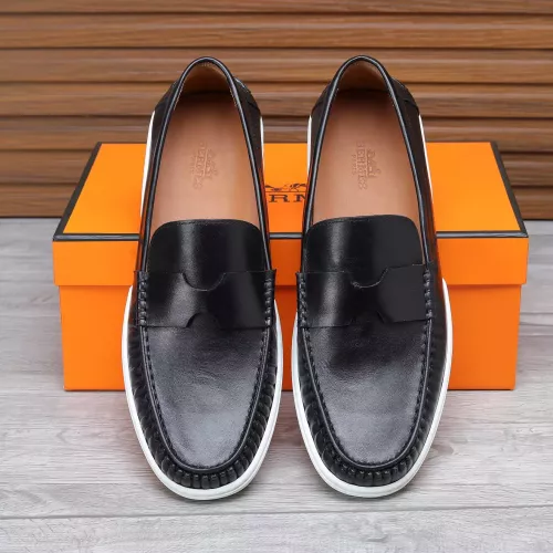 Replica Hermes Leather Shoes For Men #1347878 $96.00 USD for Wholesale