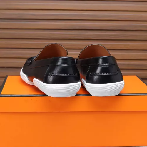 Replica Hermes Leather Shoes For Men #1347878 $96.00 USD for Wholesale