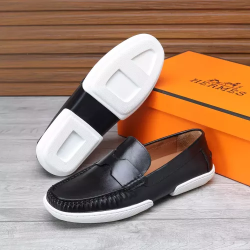 Replica Hermes Leather Shoes For Men #1347878 $96.00 USD for Wholesale