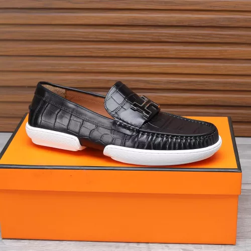 Replica Hermes Leather Shoes For Men #1347882 $96.00 USD for Wholesale