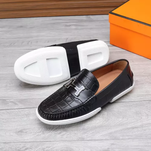 Replica Hermes Leather Shoes For Men #1347882 $96.00 USD for Wholesale