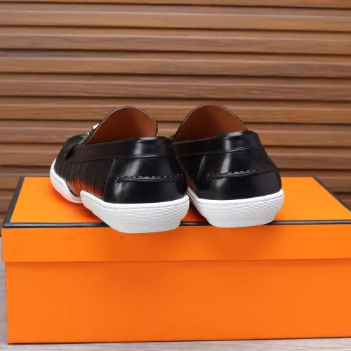 Replica Hermes Leather Shoes For Men #1347882 $96.00 USD for Wholesale