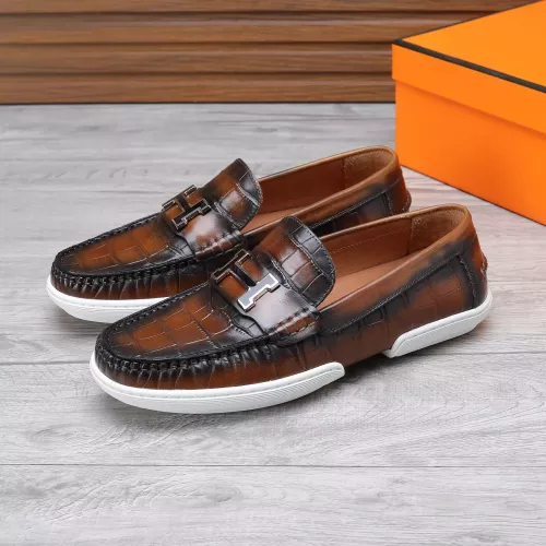 Hermes Leather Shoes For Men #1347884 $96.00 USD, Wholesale Replica Hermes Leather Shoes