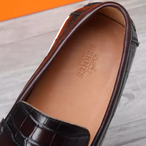 Replica Hermes Leather Shoes For Men #1347885 $96.00 USD for Wholesale