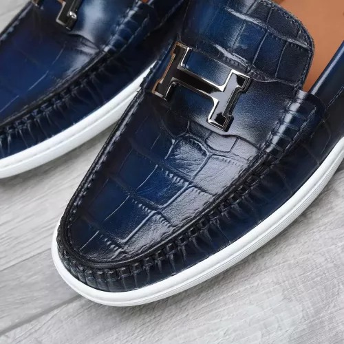 Replica Hermes Leather Shoes For Men #1347887 $96.00 USD for Wholesale