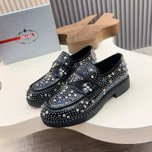 Prada Leather Shoes For Men #1347966 $130.00 USD, Wholesale Replica Prada Leather Shoes