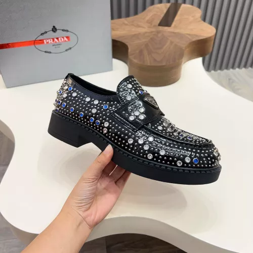 Replica Prada Leather Shoes For Men #1347966 $130.00 USD for Wholesale