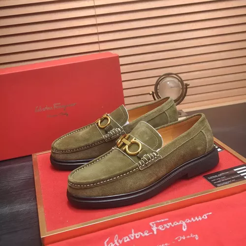 Salvatore Ferragamo Leather Shoes For Men #1347967 $85.00 USD, Wholesale Replica Salvatore Ferragamo Leather Shoes