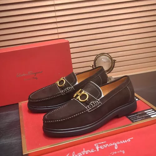 Salvatore Ferragamo Leather Shoes For Men #1347968 $85.00 USD, Wholesale Replica Salvatore Ferragamo Leather Shoes
