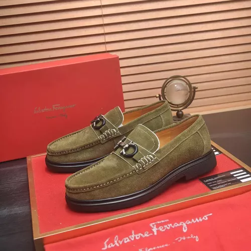 Salvatore Ferragamo Leather Shoes For Men #1347970 $85.00 USD, Wholesale Replica Salvatore Ferragamo Leather Shoes