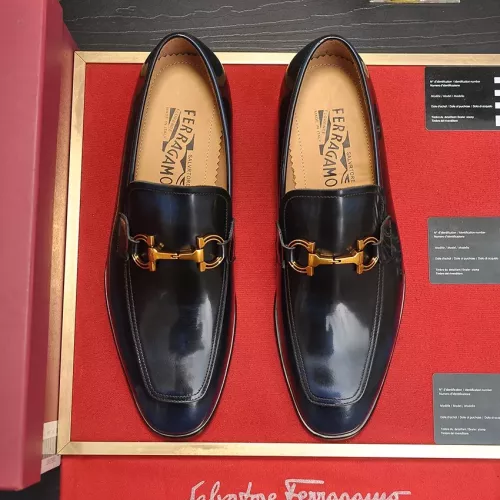 Replica Salvatore Ferragamo Leather Shoes For Men #1347979 $96.00 USD for Wholesale