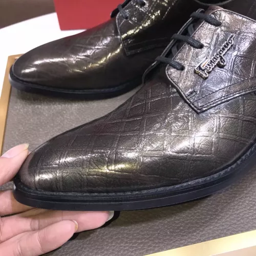 Replica Salvatore Ferragamo Leather Shoes For Men #1348008 $92.00 USD for Wholesale