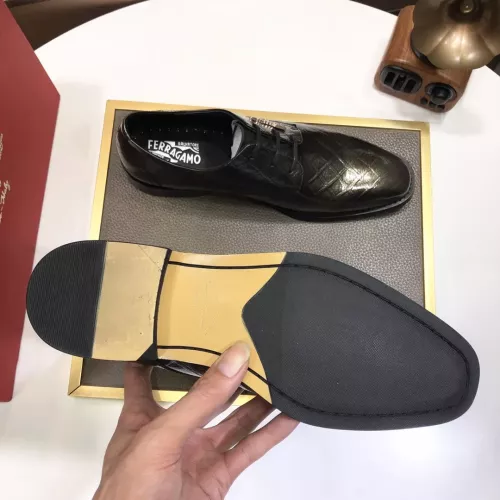 Replica Salvatore Ferragamo Leather Shoes For Men #1348008 $92.00 USD for Wholesale