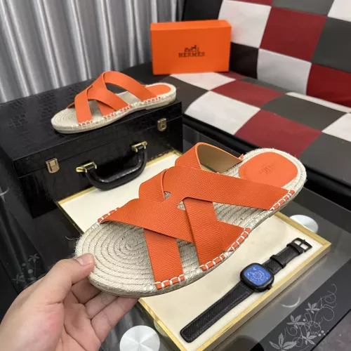 Hermes Slippers For Men #1348351 $64.00 USD, Wholesale Replica Hermes Slippers