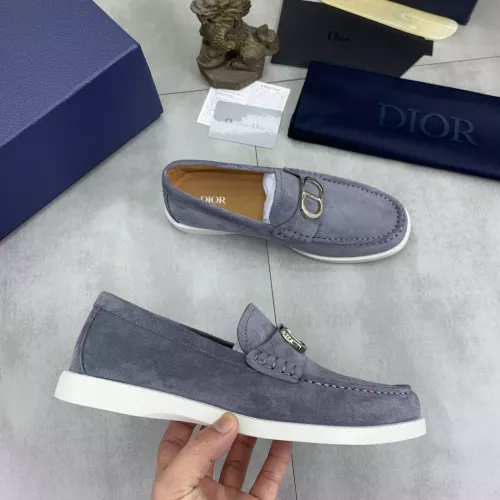 Replica Christian Dior Leather Shoes For Men #1348356 $102.00 USD for Wholesale
