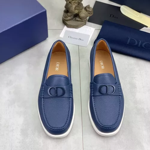 Replica Christian Dior Leather Shoes For Men #1348362 $102.00 USD for Wholesale