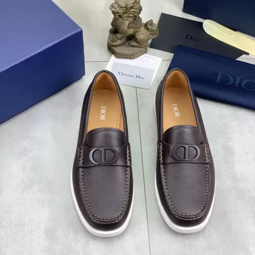 Replica Christian Dior Leather Shoes For Men #1348363 $102.00 USD for Wholesale
