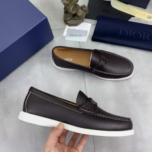 Replica Christian Dior Leather Shoes For Men #1348363 $102.00 USD for Wholesale