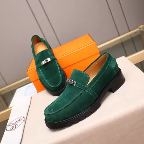 Hermes Leather Shoes For Men #1348370 $85.00 USD, Wholesale Replica Hermes Leather Shoes