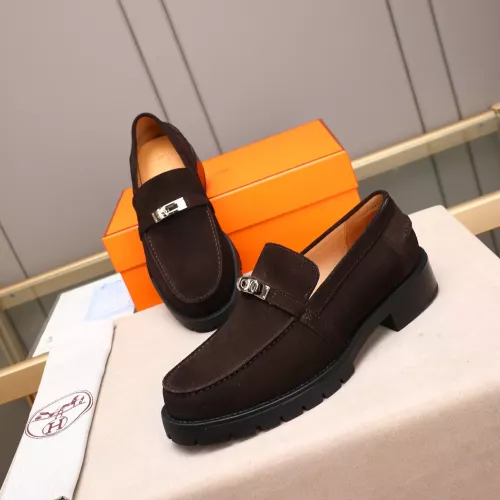 Hermes Leather Shoes For Men #1348371 $85.00 USD, Wholesale Replica Hermes Leather Shoes