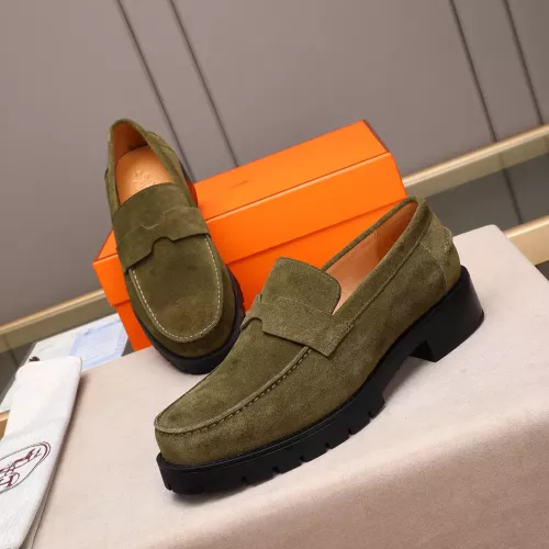 Hermes Leather Shoes For Men #1348374 $85.00 USD, Wholesale Replica Hermes Leather Shoes