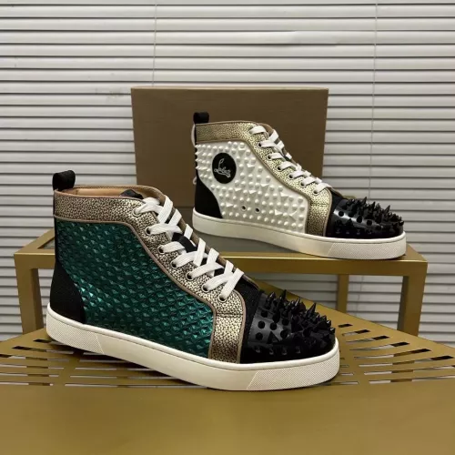 Christian Louboutin High Top Shoes For Men #1348431 $98.00 USD, Wholesale Replica Christian Louboutin High Top Shoes