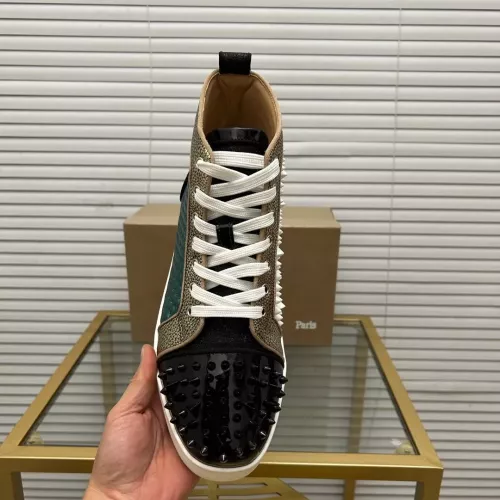 Replica Christian Louboutin High Top Shoes For Men #1348431 $98.00 USD for Wholesale