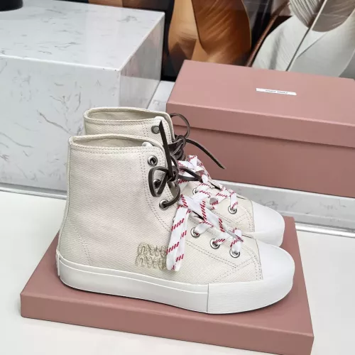 Replica MIU MIU High Tops Shoes For Women #1348500 $96.00 USD for Wholesale