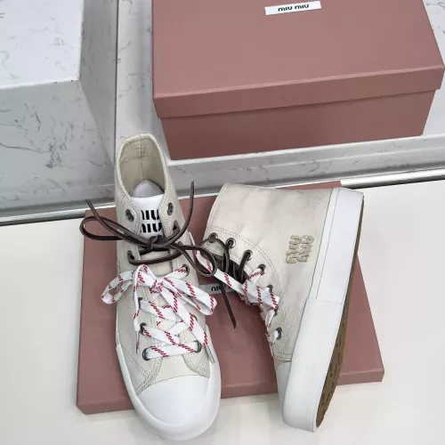 Replica MIU MIU High Tops Shoes For Women #1348500 $96.00 USD for Wholesale