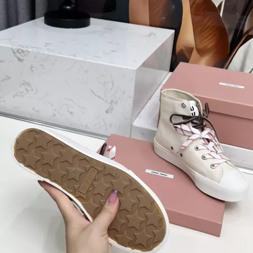 Replica MIU MIU High Tops Shoes For Women #1348500 $96.00 USD for Wholesale