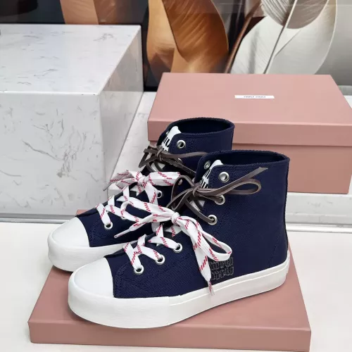 MIU MIU High Tops Shoes For Women #1348502 $96.00 USD, Wholesale Replica MIU MIU High Tops Shoes