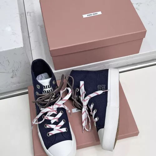 Replica MIU MIU High Tops Shoes For Women #1348502 $96.00 USD for Wholesale