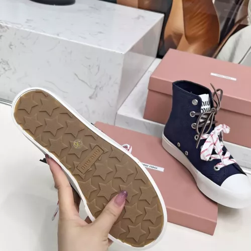 Replica MIU MIU High Tops Shoes For Women #1348502 $96.00 USD for Wholesale