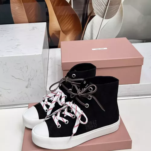 MIU MIU High Tops Shoes For Women #1348503 $96.00 USD, Wholesale Replica MIU MIU High Tops Shoes