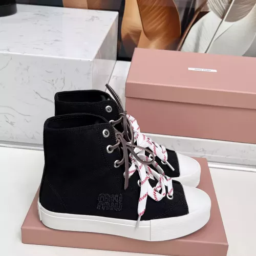 Replica MIU MIU High Tops Shoes For Women #1348503 $96.00 USD for Wholesale