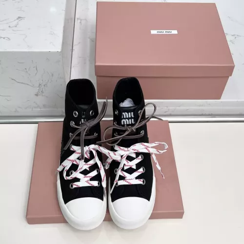 Replica MIU MIU High Tops Shoes For Women #1348503 $96.00 USD for Wholesale