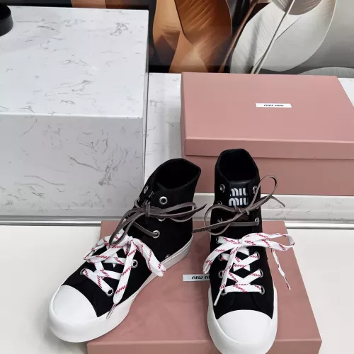 Replica MIU MIU High Tops Shoes For Women #1348503 $96.00 USD for Wholesale