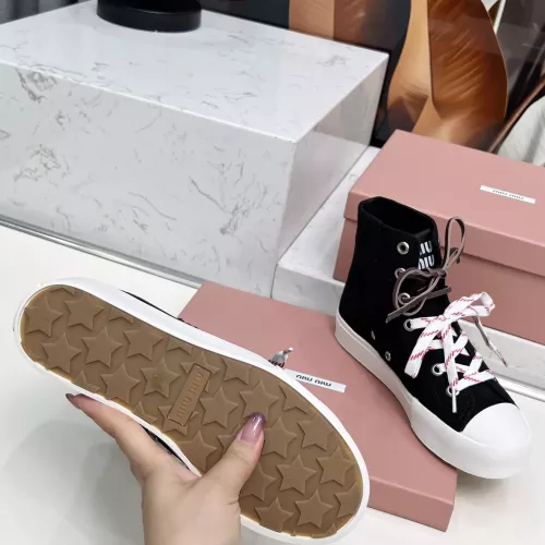 Replica MIU MIU High Tops Shoes For Women #1348503 $96.00 USD for Wholesale