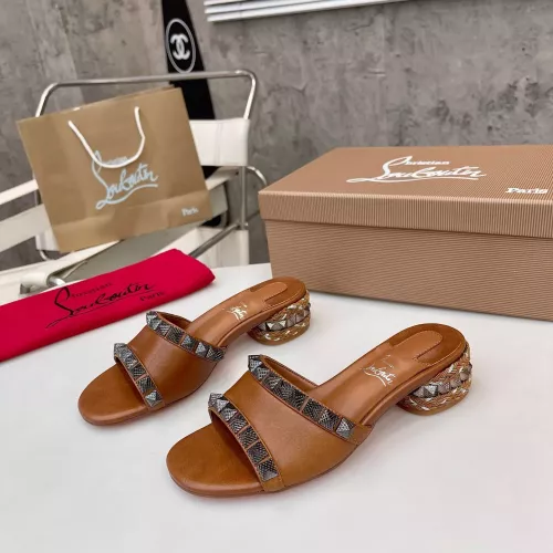 Christian Louboutin CL Slippers For Women #1348508 $98.00 USD, Wholesale Replica Christian Louboutin CL Slippers