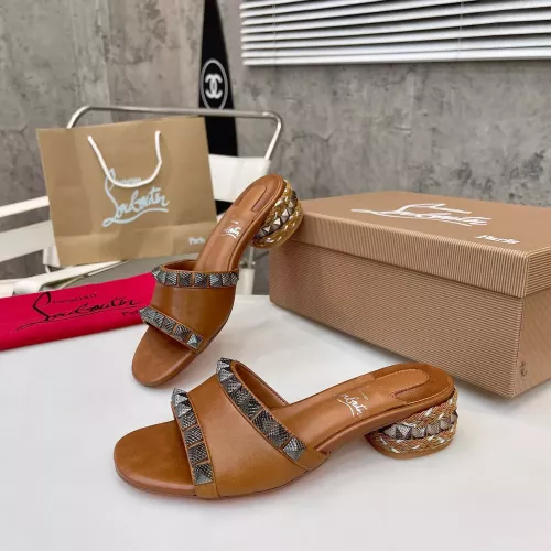 Replica Christian Louboutin CL Slippers For Women #1348508 $98.00 USD for Wholesale