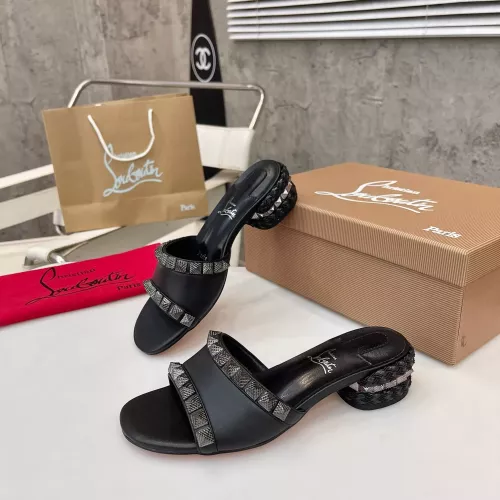 Replica Christian Louboutin CL Slippers For Women #1348509 $98.00 USD for Wholesale