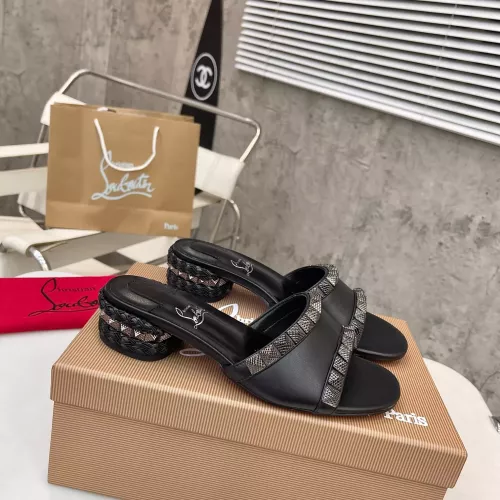 Replica Christian Louboutin CL Slippers For Women #1348509 $98.00 USD for Wholesale