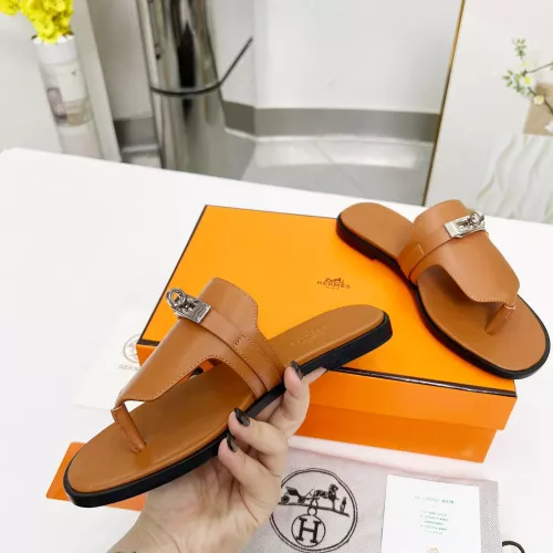 Replica Hermes Slippers For Women #1348682 $85.00 USD for Wholesale