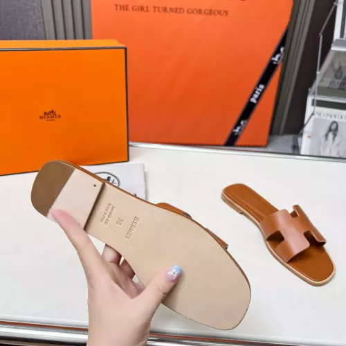 Replica Hermes Slippers For Women #1348692 $80.00 USD for Wholesale