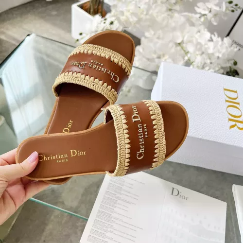 Replica Christian Dior Slippers For Women #1348717 $88.00 USD for Wholesale