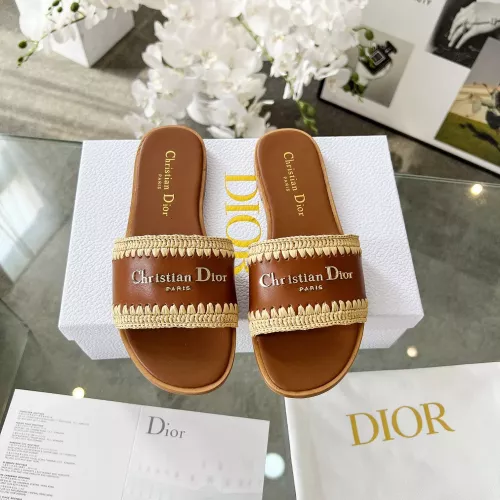 Replica Christian Dior Slippers For Women #1348717 $88.00 USD for Wholesale