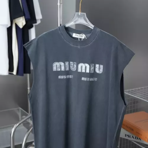 MIU MIU T-Shirts Sleeveless For Unisex #1348838 $39.00 USD, Wholesale Replica MIU MIU T-Shirts