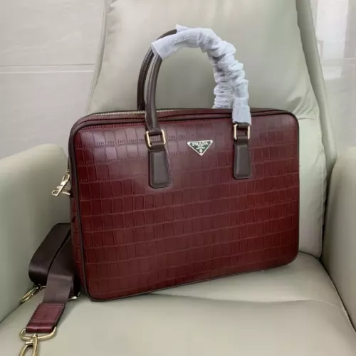 Replica Prada AAA Man Handbags #1349402 $160.00 USD for Wholesale