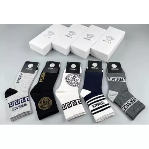 Replica Versace Socks For Men #1349591 $25.00 USD for Wholesale