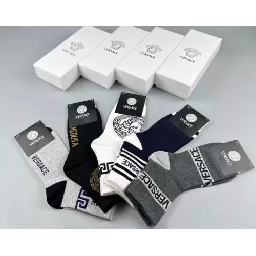 Replica Versace Socks For Men #1349591 $25.00 USD for Wholesale